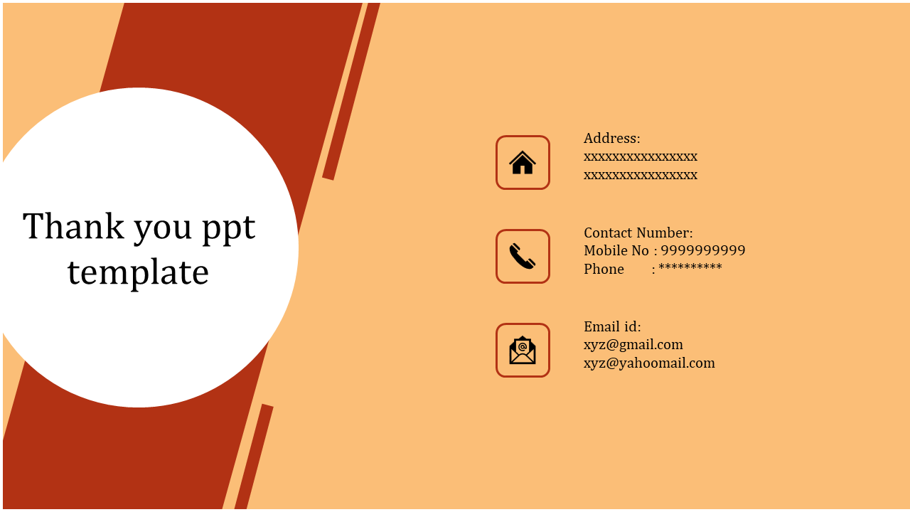Get Simple Thank you PPT Template Designs